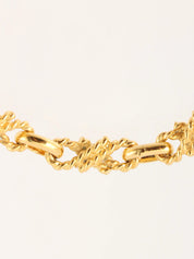 デザインチェーンブレスレット ゴールド