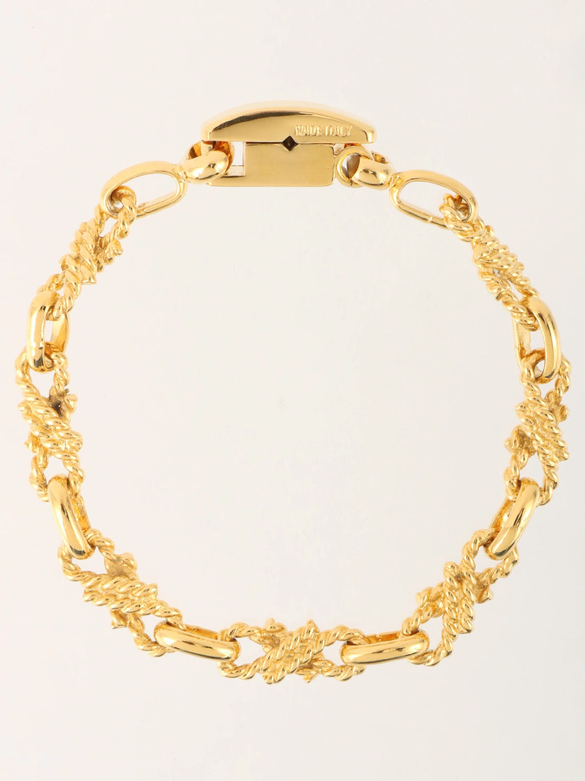 デザインチェーンブレスレット ゴールド