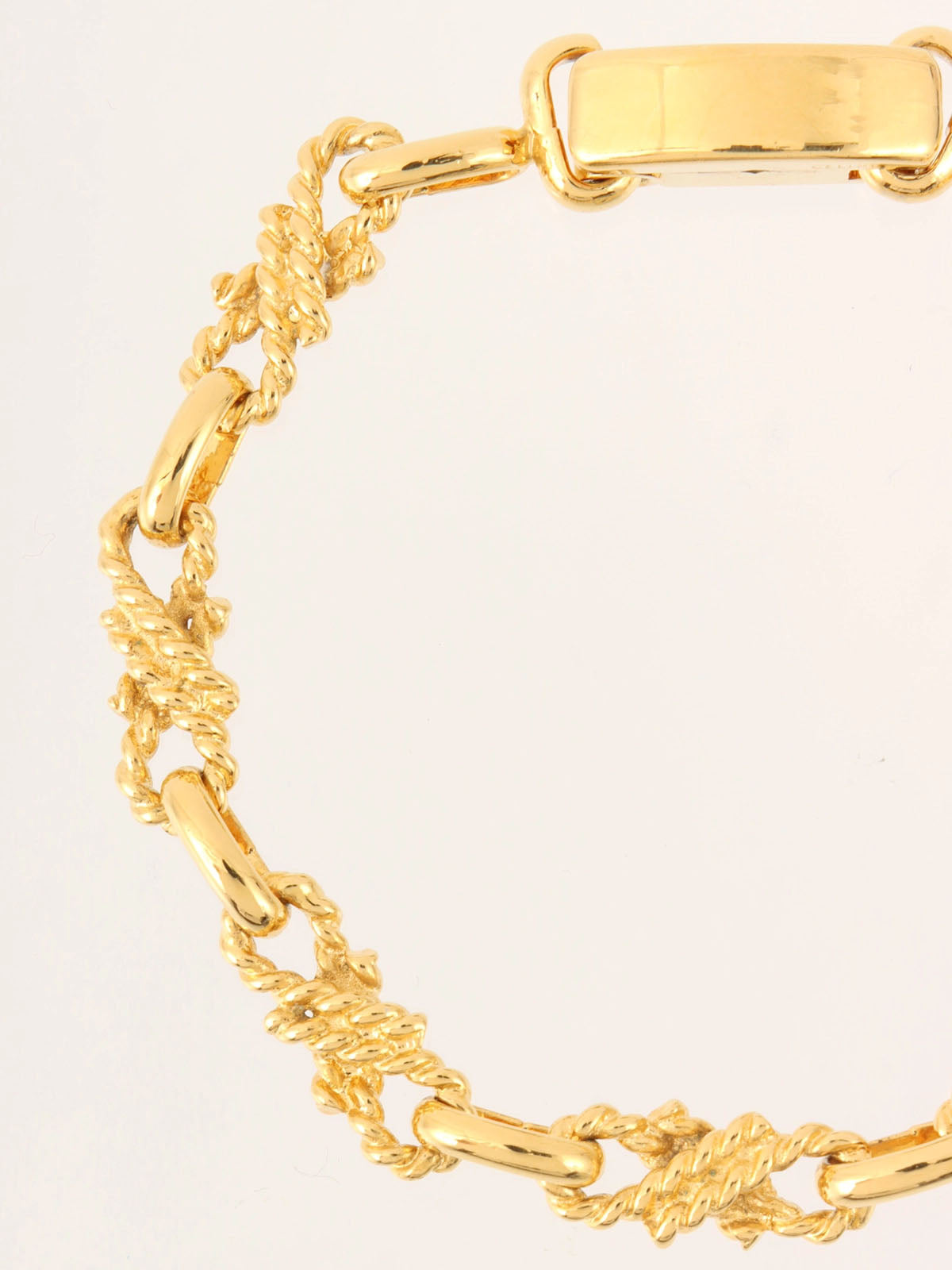 デザインチェーンブレスレット ゴールド