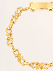 デザインチェーンブレスレット ゴールド