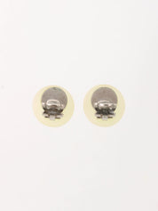 2000年製 ラウンドCCマークイヤリング シルバー/オーロラ