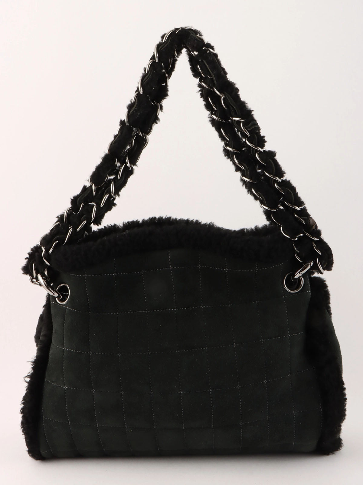 2005 Mouton CC Mark Stitch Chain Bag in Black