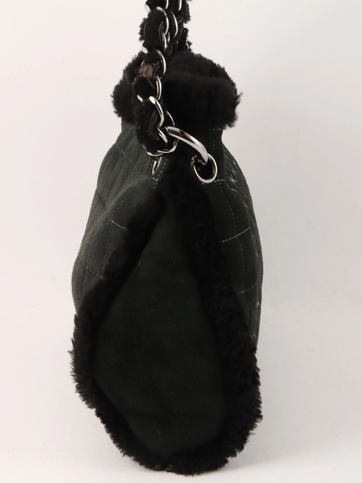 2005 Mouton CC Mark Stitch Chain Bag in Black