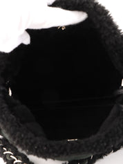 2005 Mouton CC Mark Stitch Chain Bag in Black