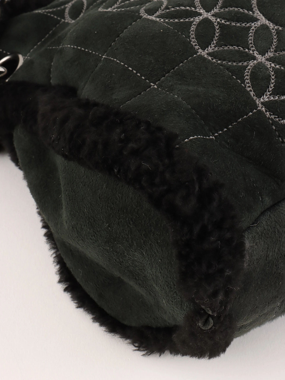 2005 Mouton CC Mark Stitch Chain Bag in Black