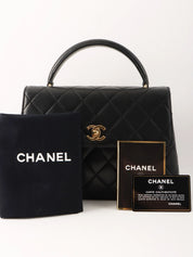 1998年頃製 マトラッセCCターンロックハンドバッグ ブラック