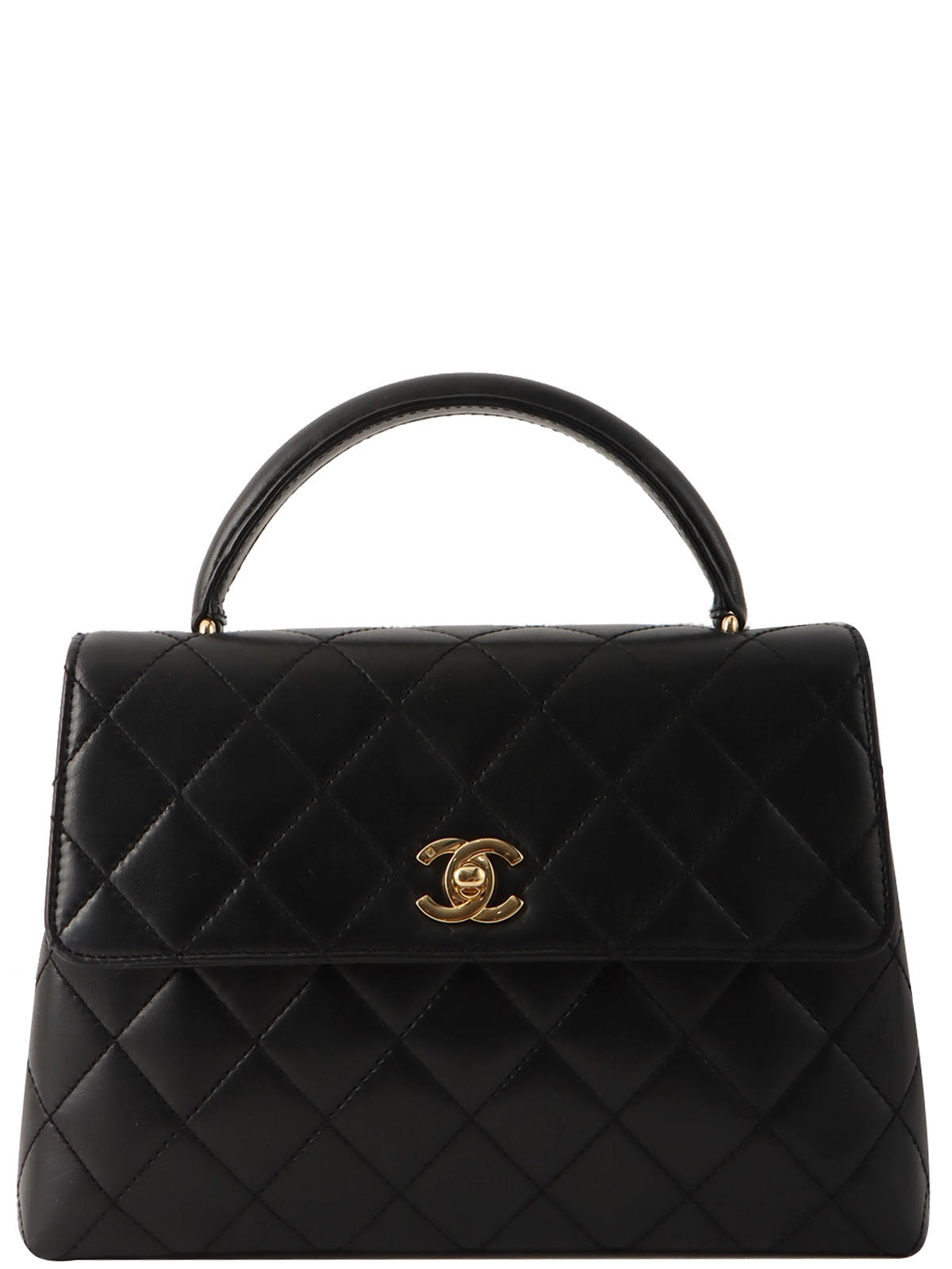 1998年頃製 マトラッセCCターンロックハンドバッグ ブラック