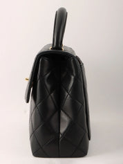 1998 Matelasse CC Turnlock Handbag in Black