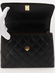 1998 Matelasse CC Turnlock Handbag in Black