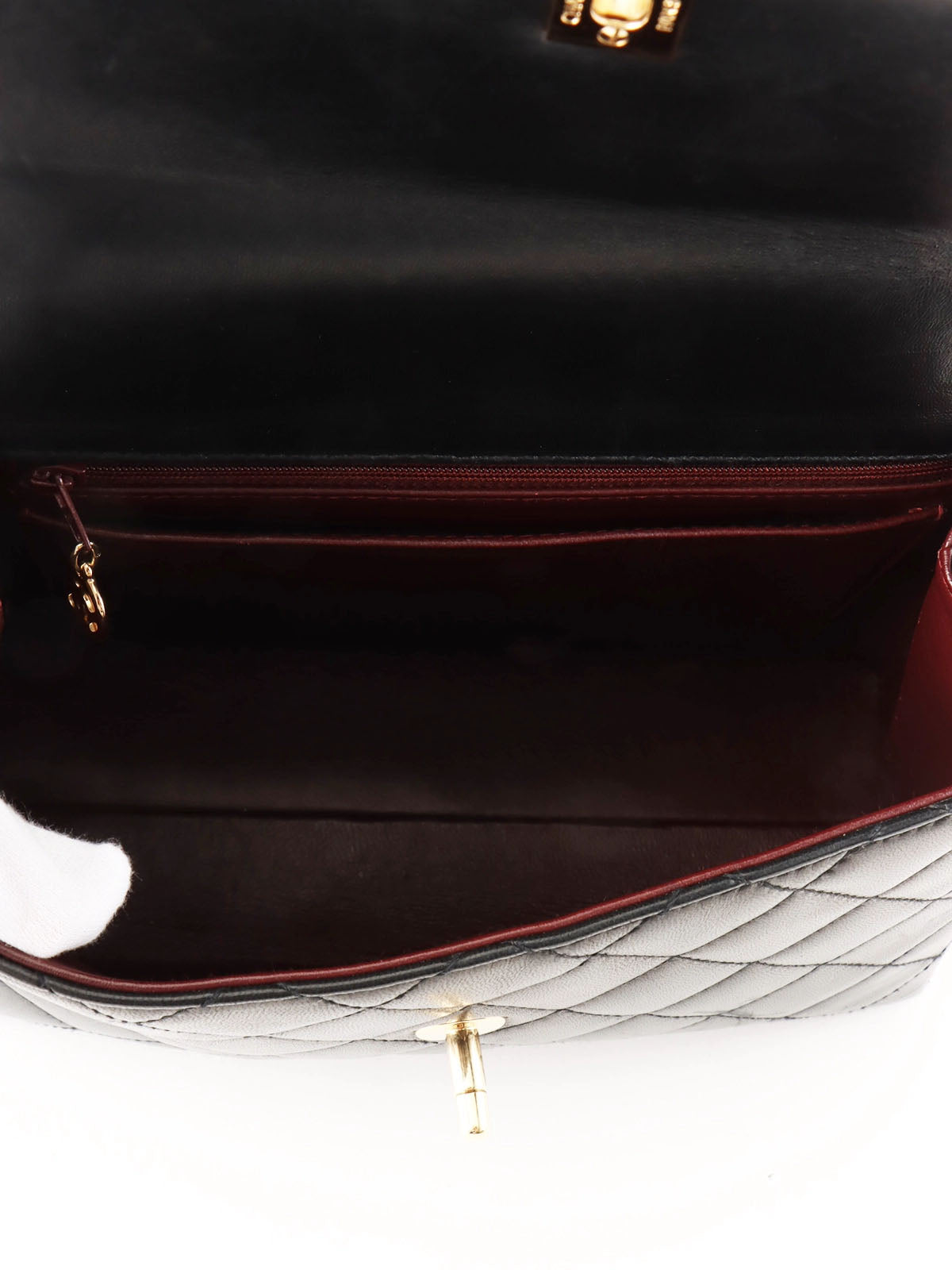 1998年頃製 マトラッセCCターンロックハンドバッグ ブラック