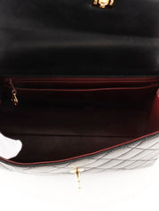 1998 Matelasse CC Turnlock Handbag in Black