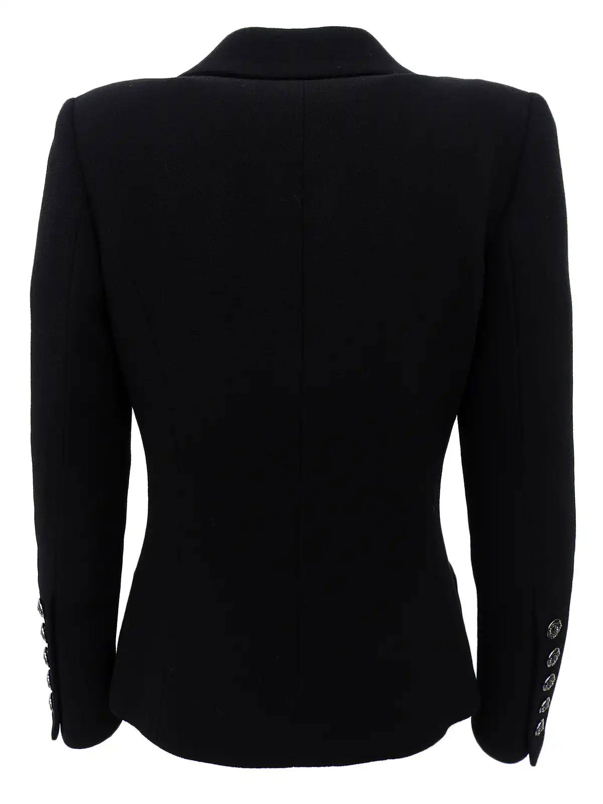 2009 Wool Dot CC Mark Button Jacket Black