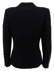 2009 Wool Dot CC Mark Button Jacket Black