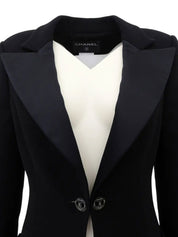 2009 Wool Dot CC Mark Button Jacket Black