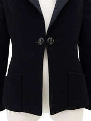 2009年製 ウールドットCCマークボタンジャケット ブラック