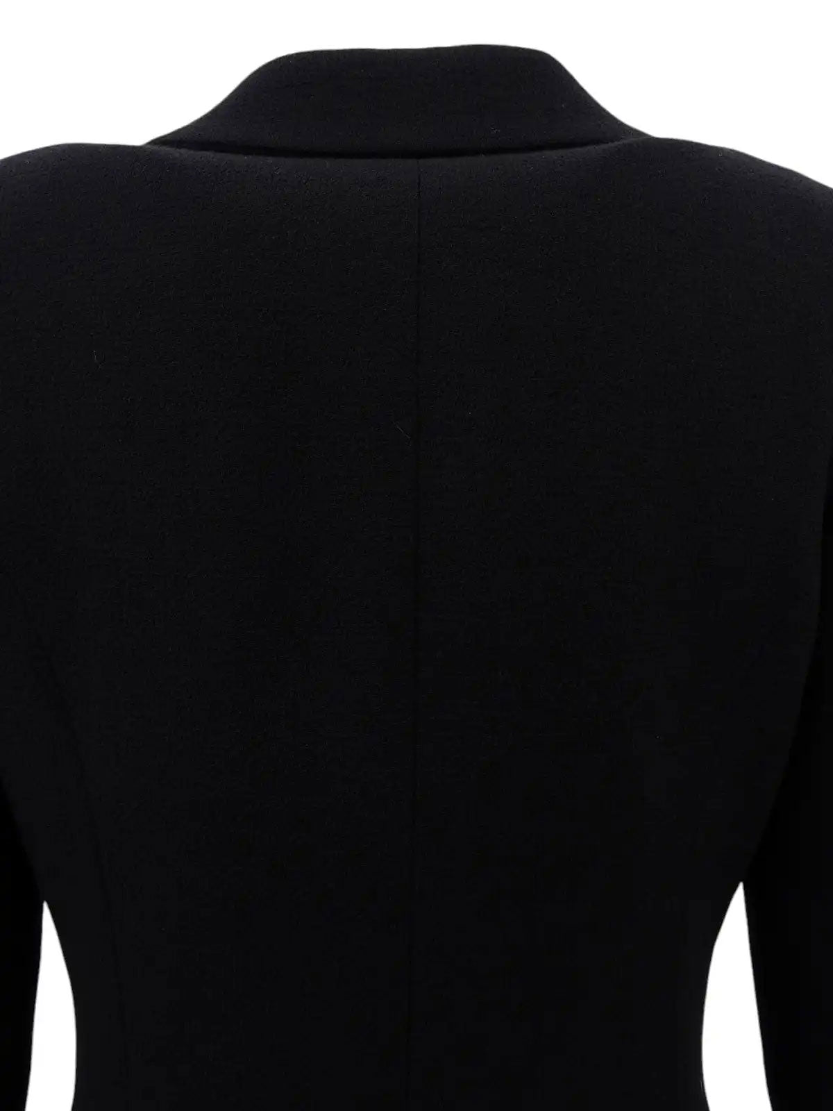 2009 Wool Dot CC Mark Button Jacket Black