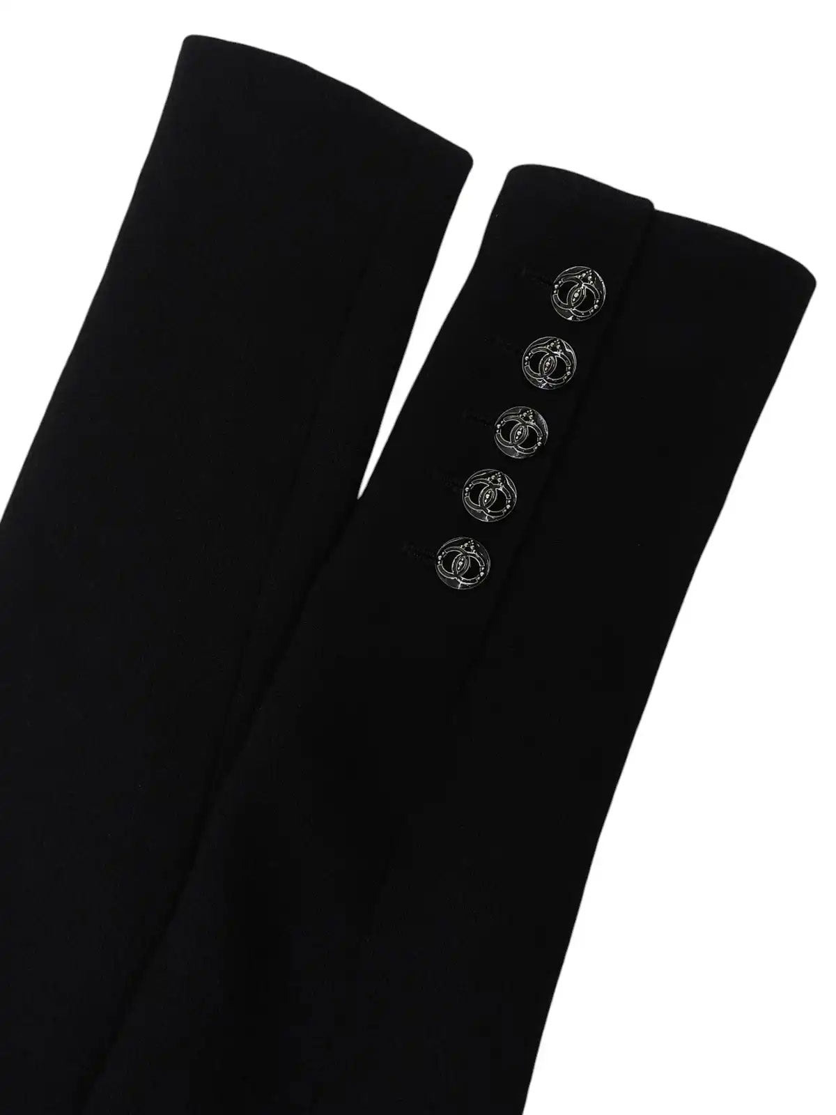 2009年製 ウールドットCCマークボタンジャケット ブラック