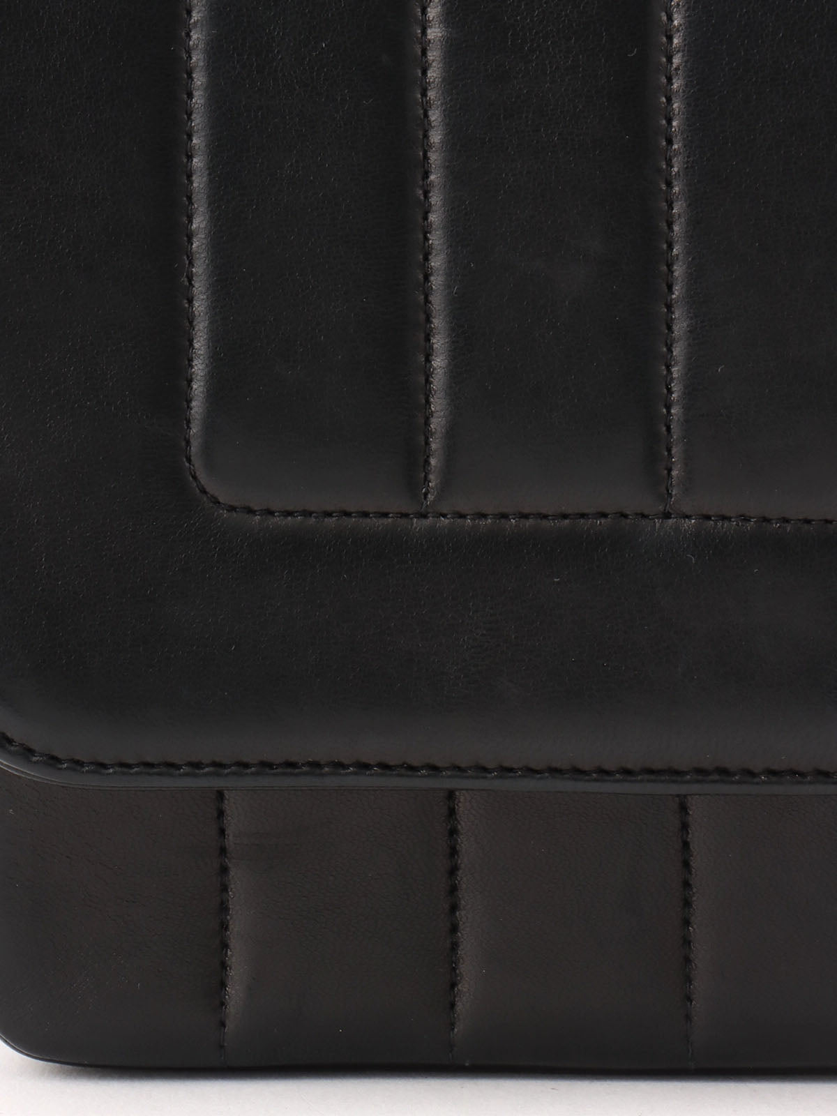 Mademoiselle Stitch CC Turnlock Chain Shoulder Bag, Black, circa 1992
