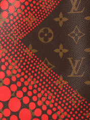 2012年製　草間彌生コラボレーションネヴァーフルMM　ブラウン／レッド