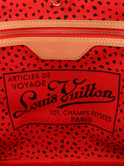 2012年製　草間彌生コラボレーションネヴァーフルMM　ブラウン／レッド