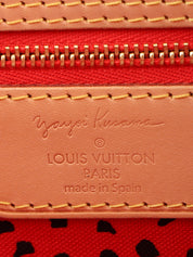 2012年製　草間彌生コラボレーションネヴァーフルMM　ブラウン／レッド