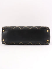 2003 Wild Stitch CC Mark Plate Handbag Black