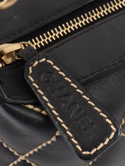 2003 Wild Stitch CC Mark Plate Handbag Black