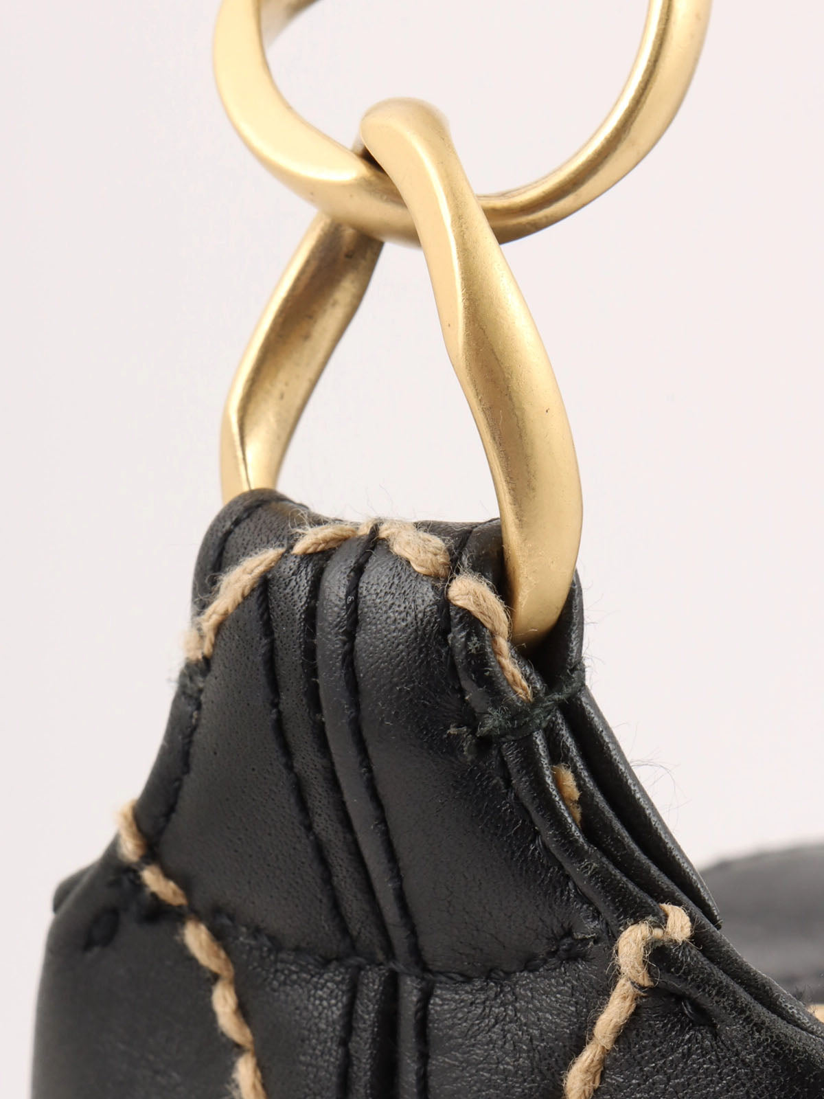2003 Wild Stitch CC Mark Plate Handbag Black