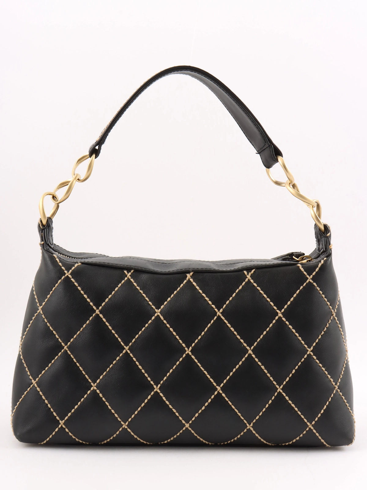 2003 Wild Stitch CC Mark Plate Handbag Black