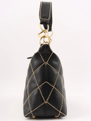 2003 Wild Stitch CC Mark Plate Handbag Black