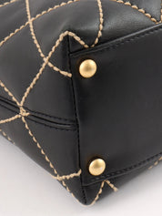 2003 Wild Stitch CC Mark Plate Handbag Black