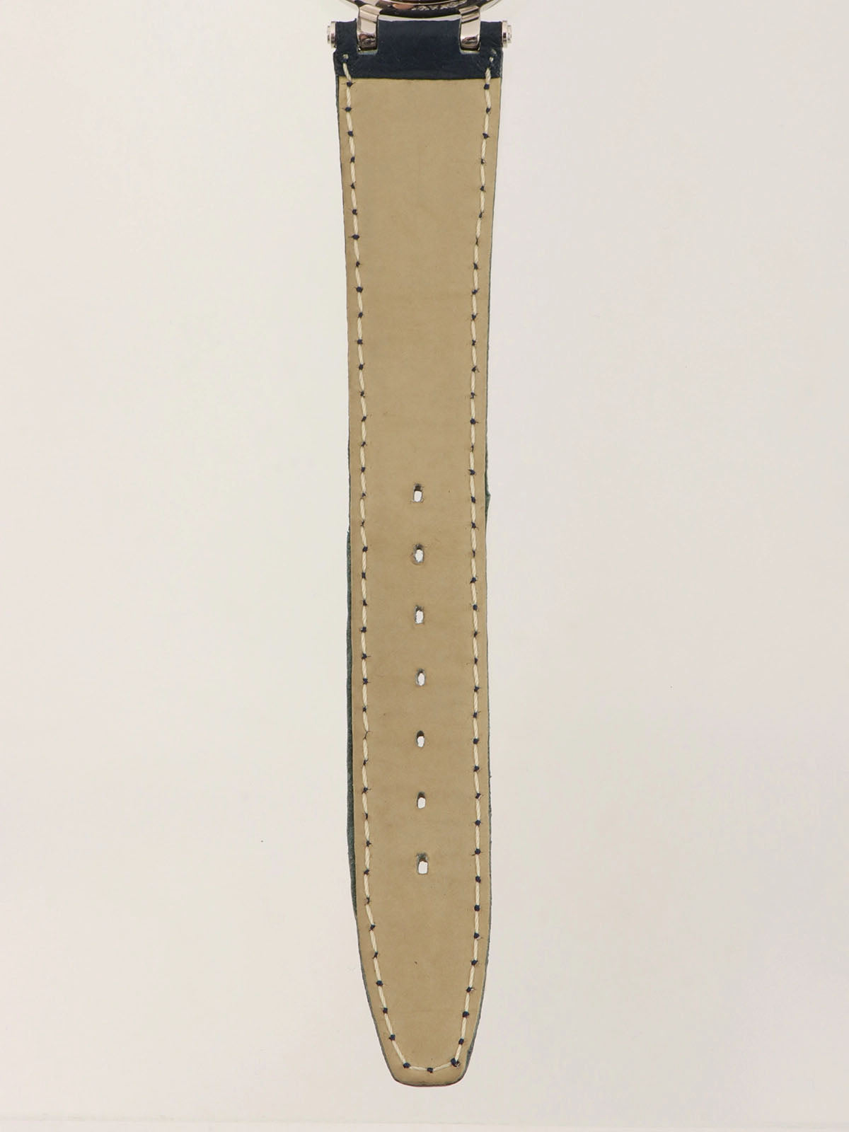 ラウンドチェックパターンフェイスウォッチ シルバー/ネイビー