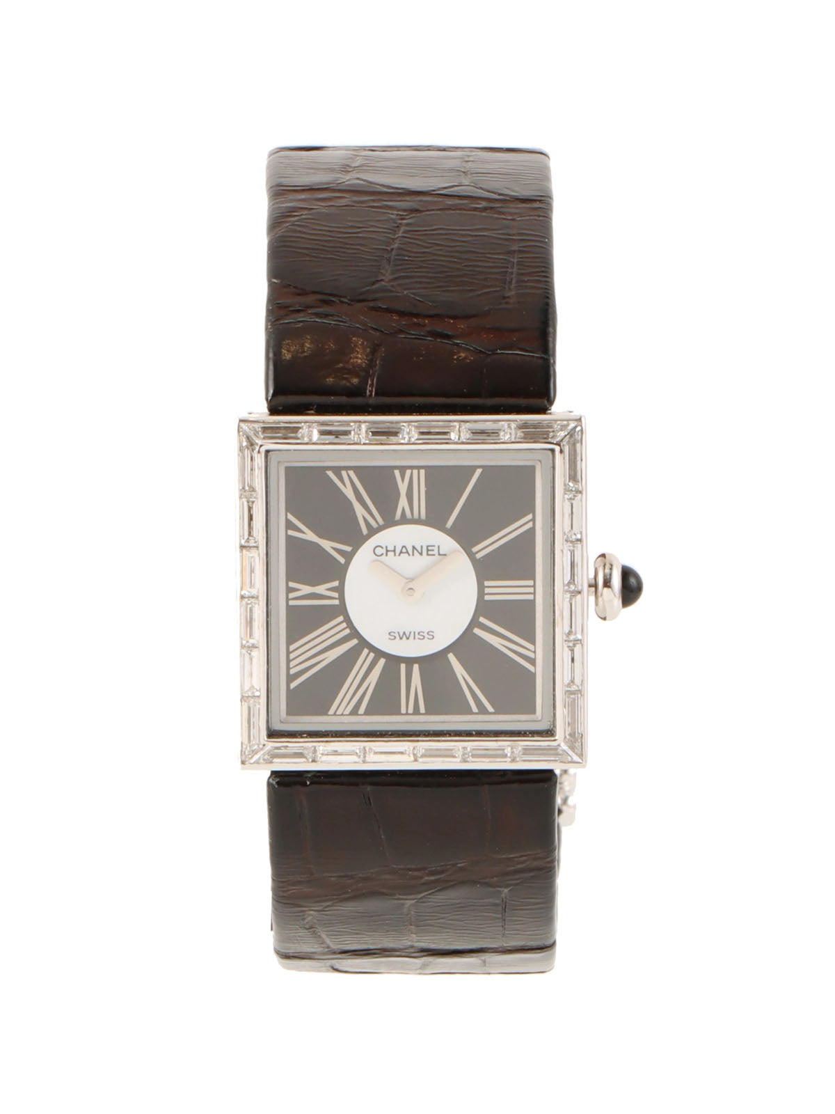 マドモアゼルウォッチ シルバー/ブラック