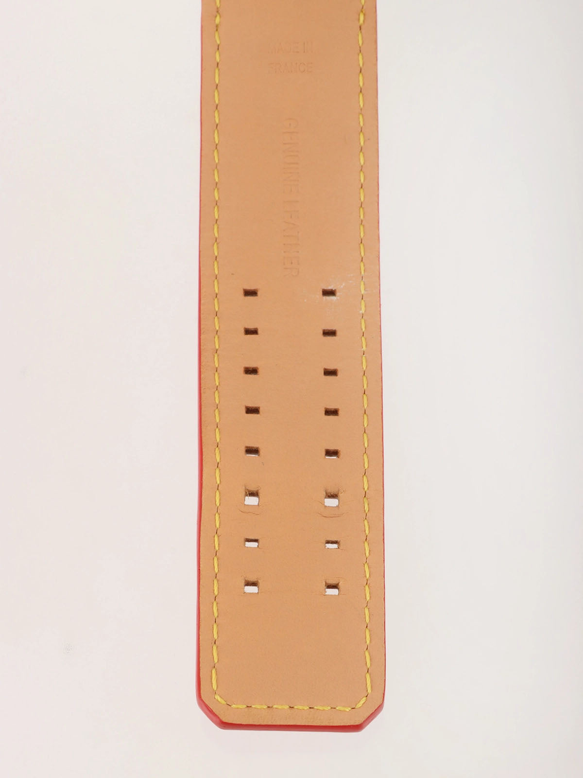 Monogram Vernis Tambour Silver/Red