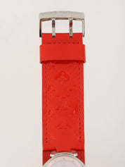 Monogram Vernis Tambour Silver/Red