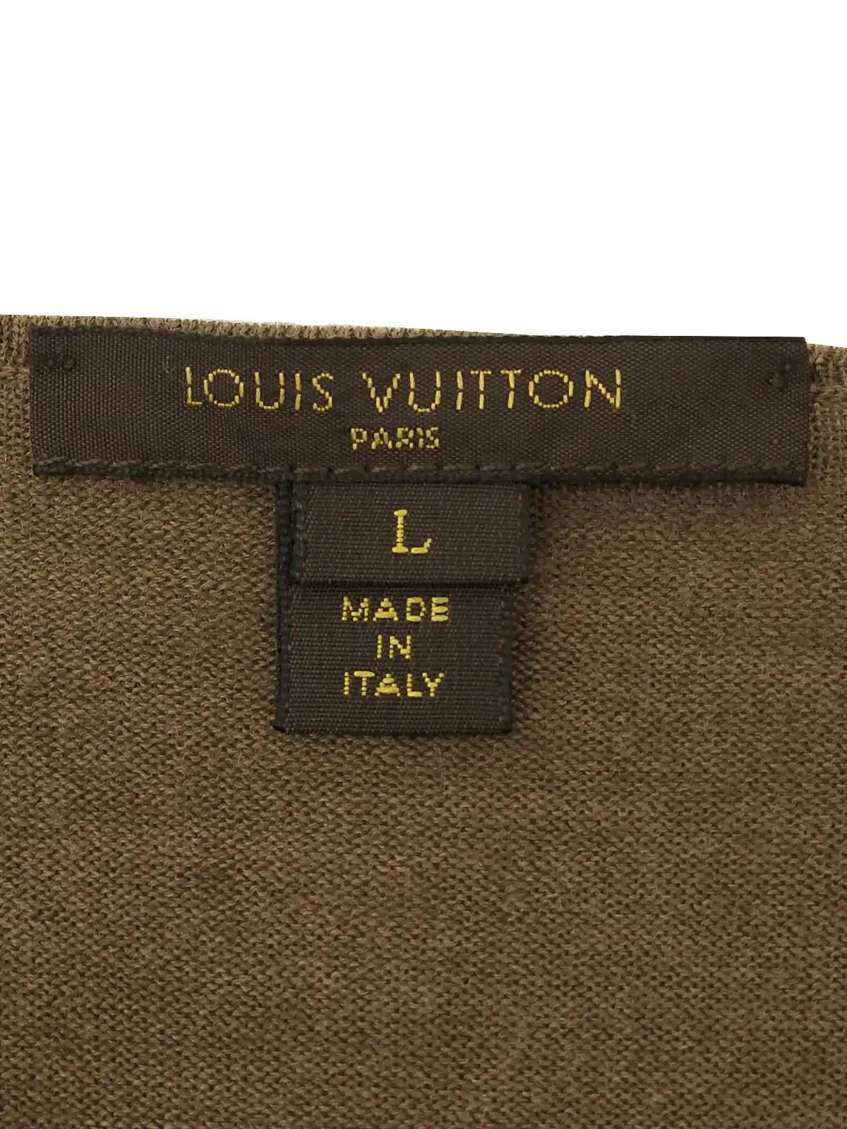 ウールロゴステッチフリルカーディガン ブラウン