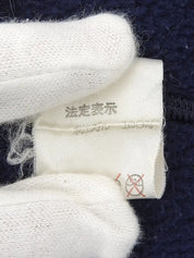 Navy fleece zip-up jacket