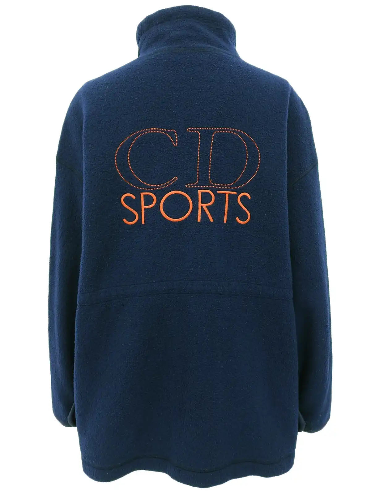 Navy fleece zip-up jacket