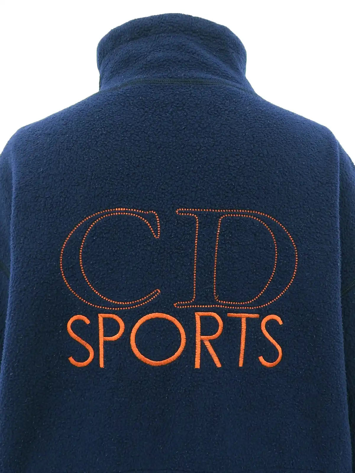 Navy fleece zip-up jacket