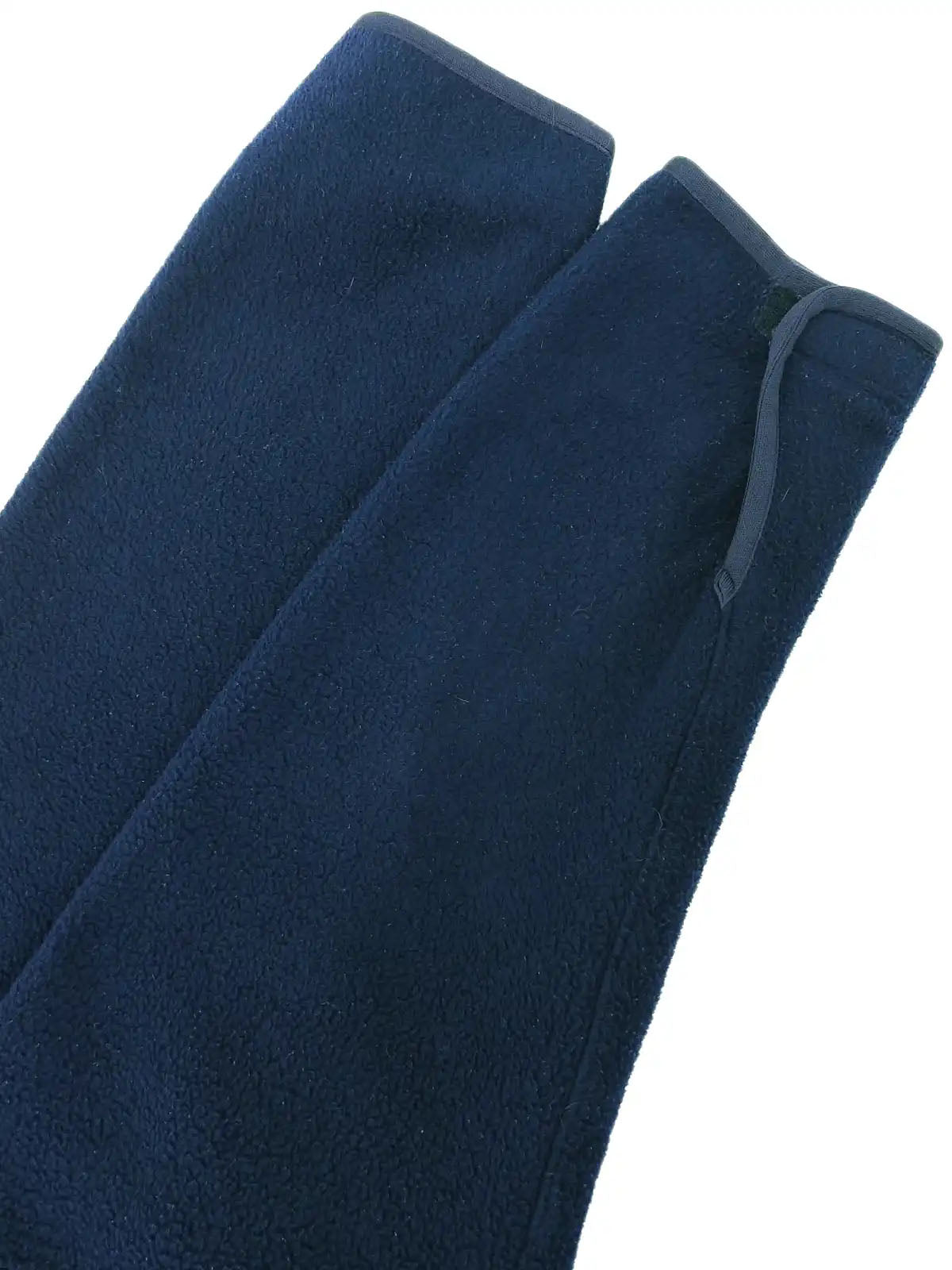 Navy fleece zip-up jacket
