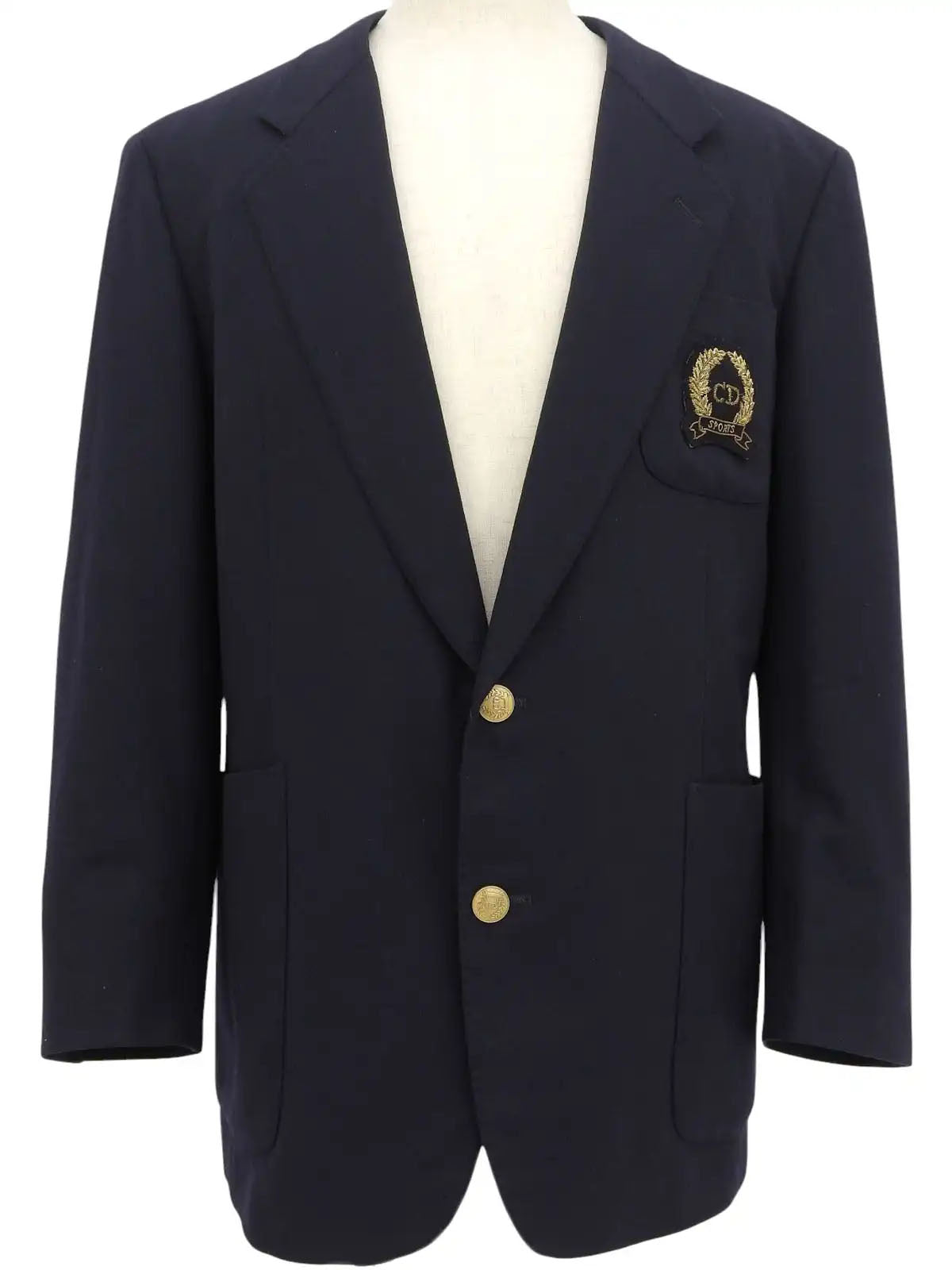 Logo Emblem Jacket Navy
