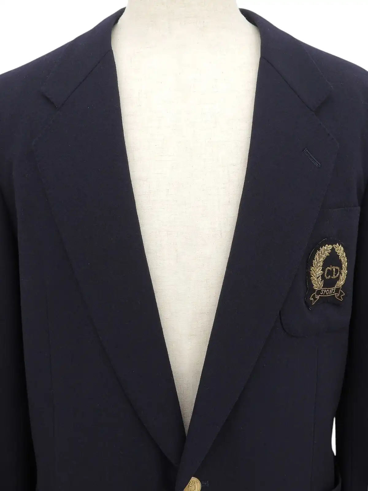 Logo Emblem Jacket Navy