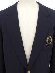 Logo Emblem Jacket Navy