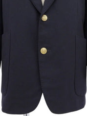Logo Emblem Jacket Navy