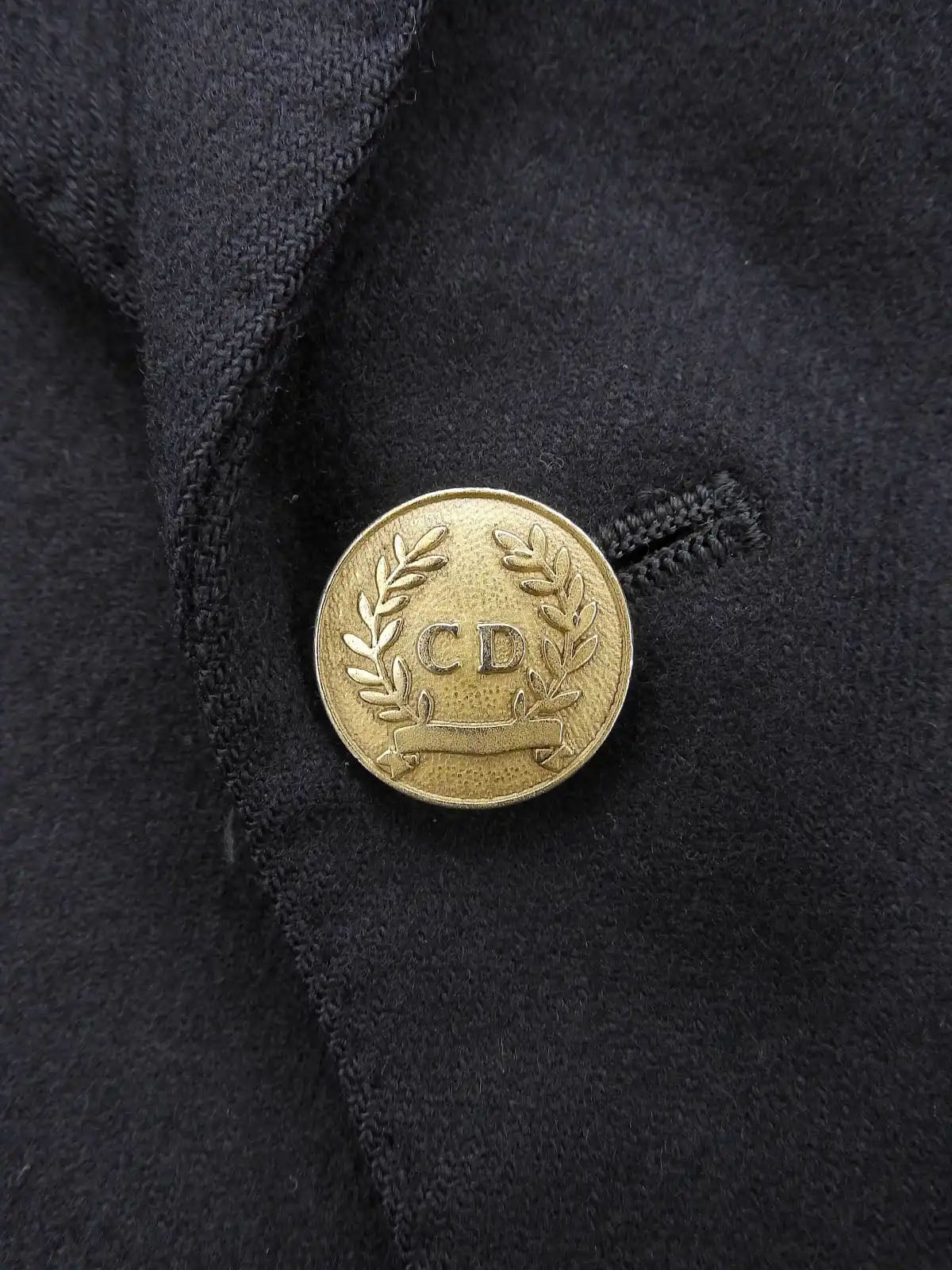 Logo Emblem Jacket Navy