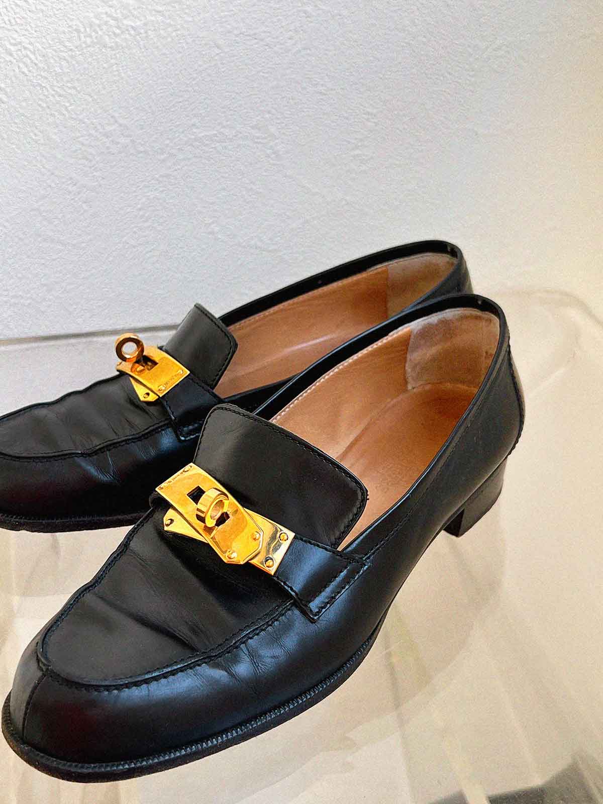 ケリーローファー　ブラック