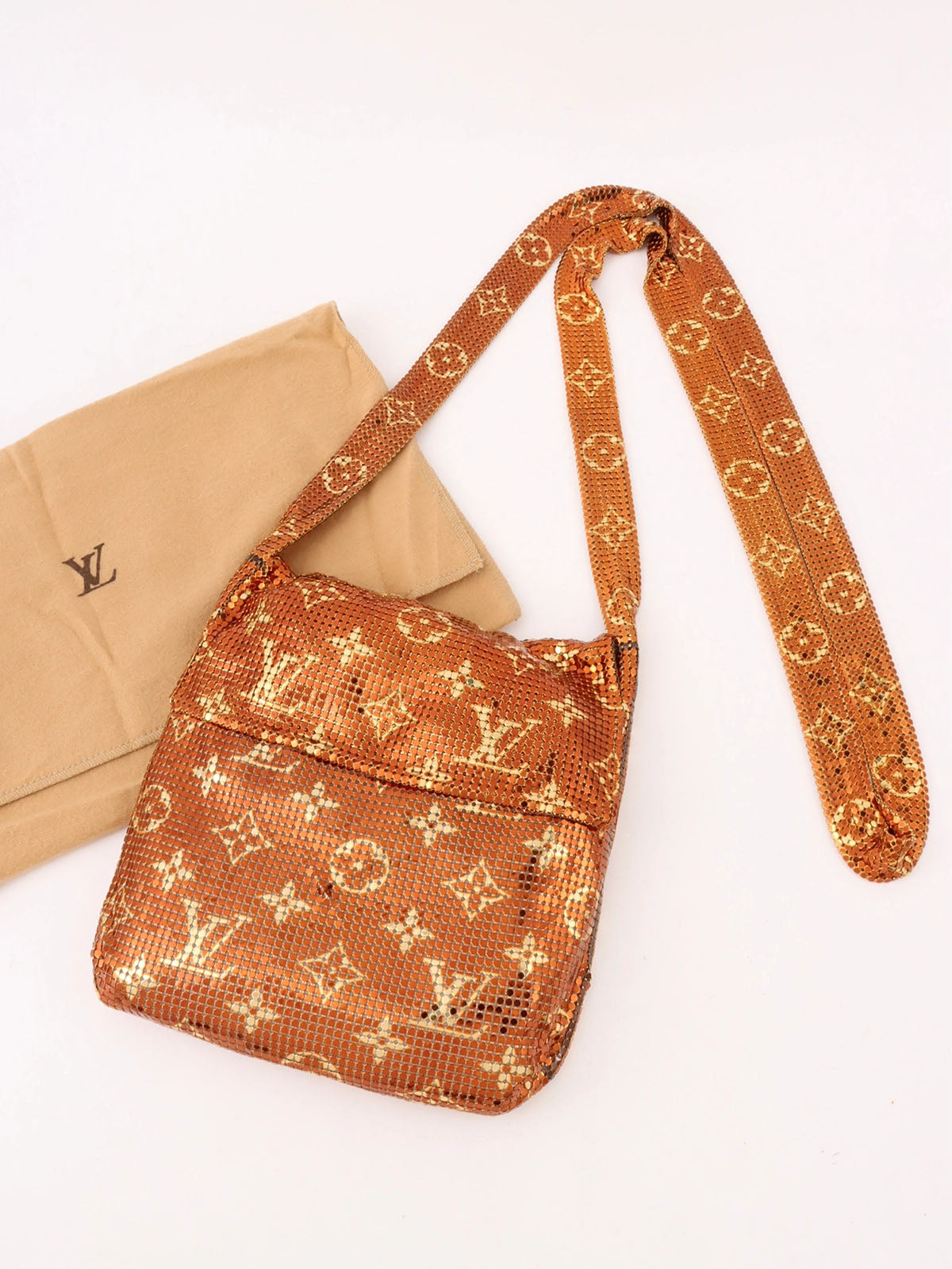 Monogram Mesh Frances Gold
