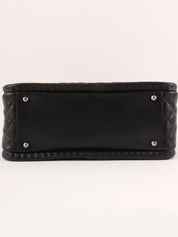 2011 CC Mark Stitch Chain Tote Bag, Black