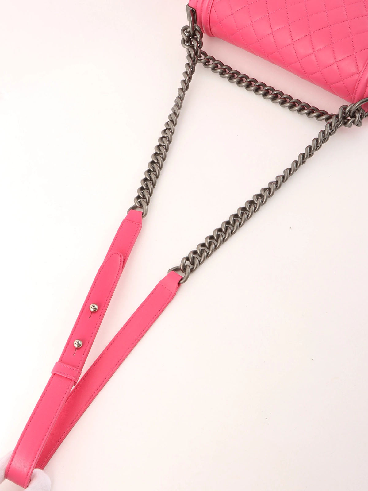 2014 Boy Chanel Chain Shoulder Bag Pink