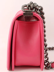 2014 Boy Chanel Chain Shoulder Bag Pink